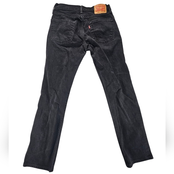 Levi's 514 Men's Black straight fit Jeans size 30×32 - Picture 2 of 5
